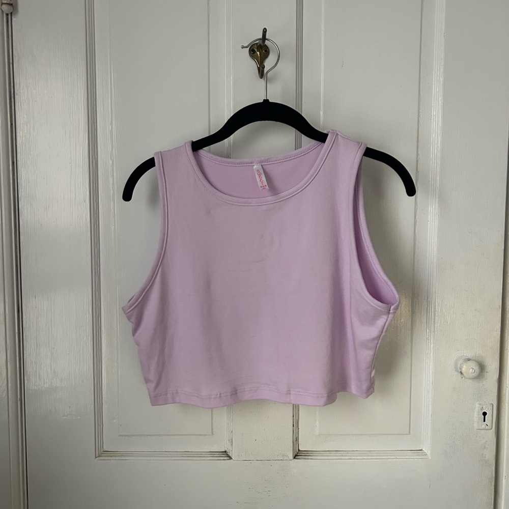 Purple Cropped tank